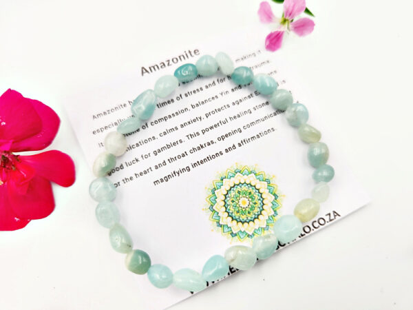 Amazonite Gemstone Nugget Bangle