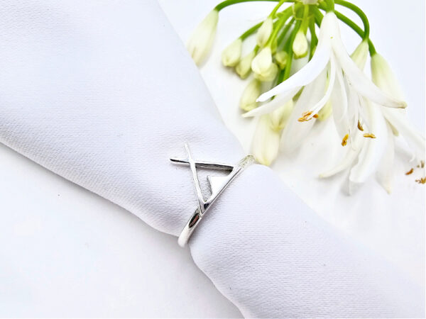 Triangle Teepee Design Ring (925 Silver)