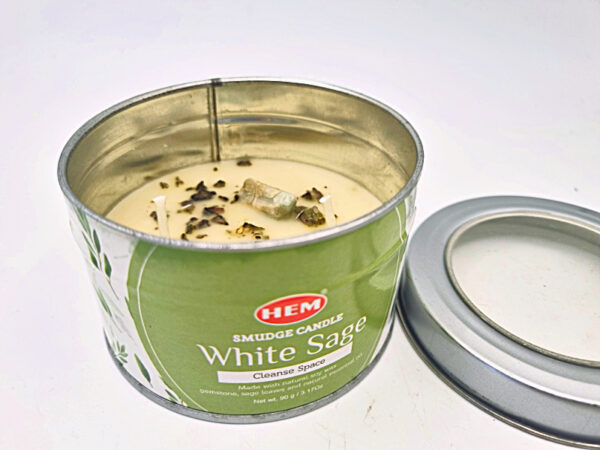 Hem White Sage Smudge Candle In A Tin (90grm)