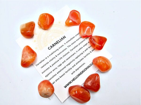 Carnelian Tumble Stone Mini's 10s