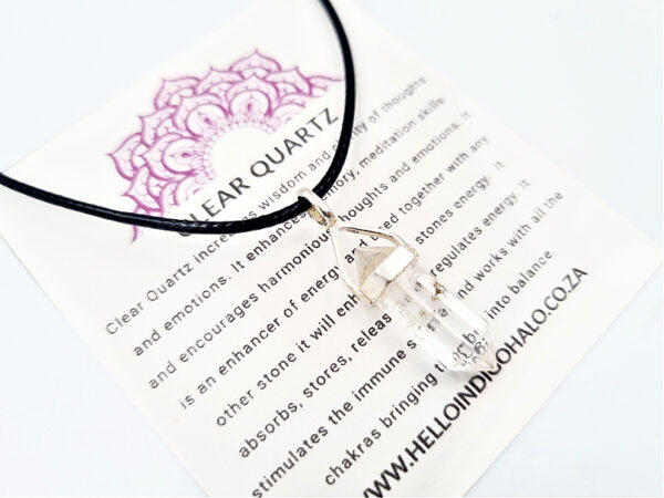 Clear Quartz Mini Necklace (925 Silver)