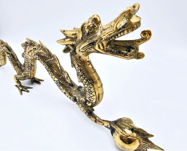 Dragon Statue Long Brass (40cm) - Image 2