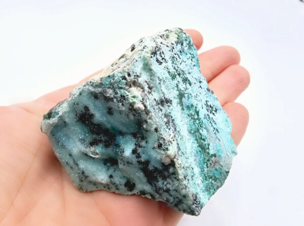 Drusy Chrysocolla Specimen J (154g) Dendritic Markings - Image 2