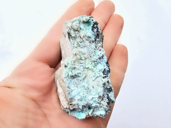 Drusy Chrysocolla Specimen E Tiny Malachite shades (78g)