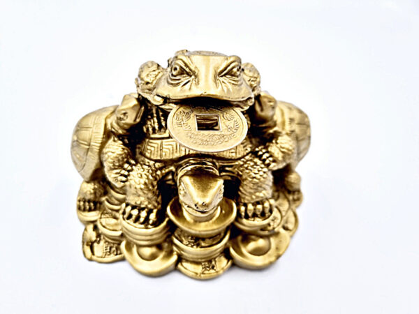 Gold Money Frog With Tortoises - Image 2