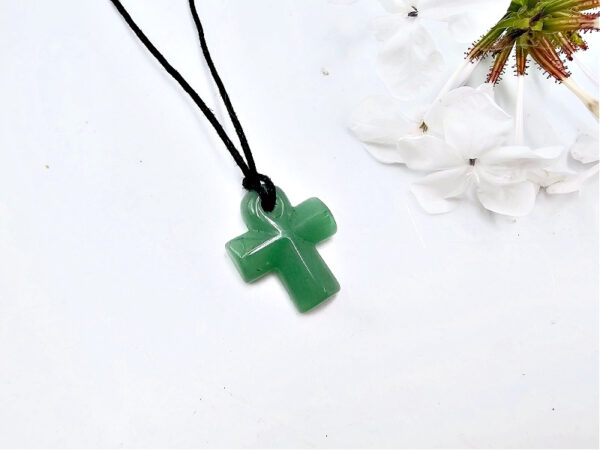 Green Aventurine Ankh Necklace (2.5cm)