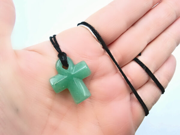 Green Aventurine Ankh Necklace (2.5cm) - Image 2