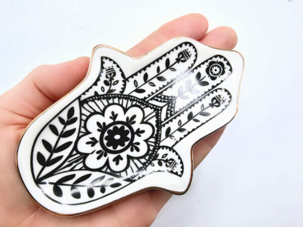 Hamsa Hand Ceramic Dish - Image 2