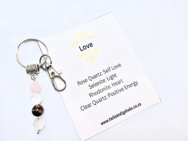 Love Gemstone Key Ring