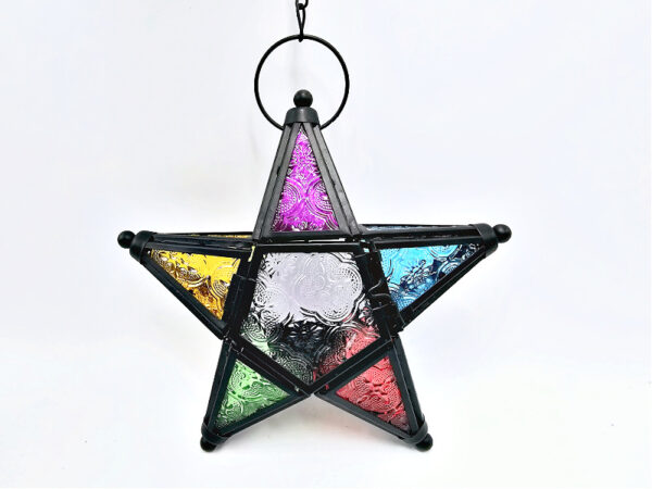 Moroccan Colourful Star Candle Holder