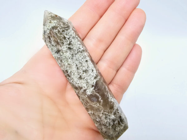 Moss Agate Polished Point A (9.5cm)