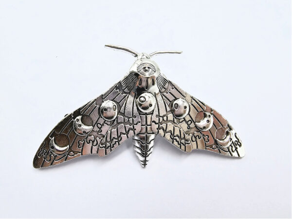 Moth Triple Moon Hair Clip