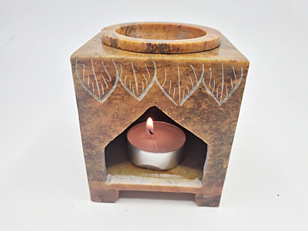 Oil Burner Soapstone Tree Of Life (8cm) - Image 2