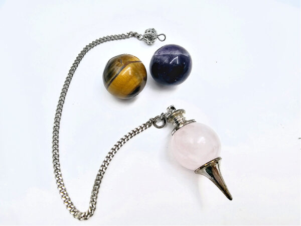 Pendulum Box Set (Amethyst, Tigers Eye & Rose Quartz) - Image 2