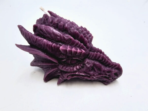 Dragon Head Candle Small Purple