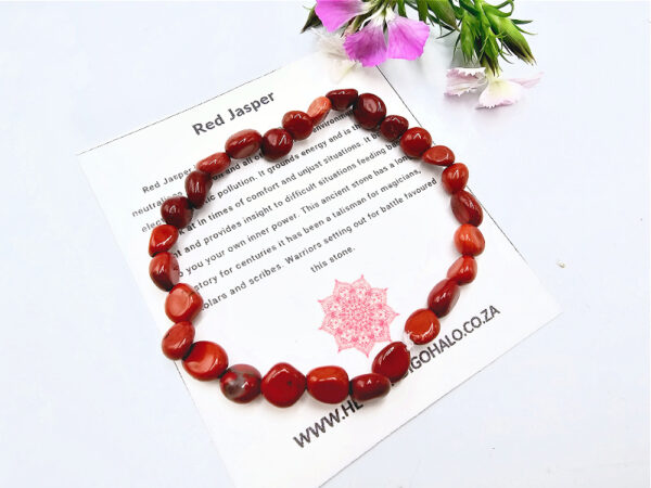 Red Jasper Crystal Nugget Bangle, bracelet, jewellery,