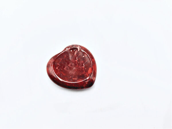 Red Jasper Heart Worry Stone