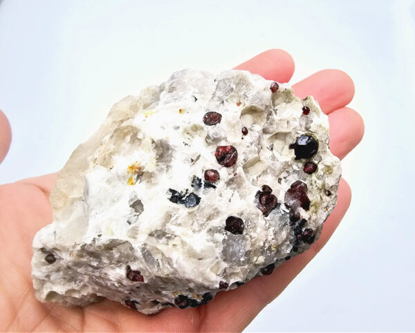 Red Pyrope Garnet in Feldspar & Quartz Matrix  B (268g) - Image 2