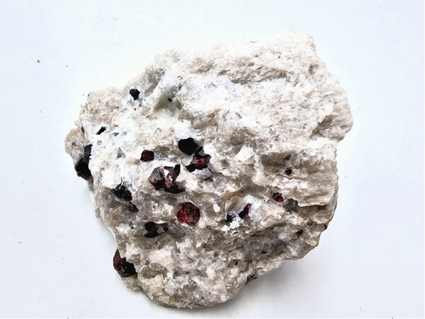 Red Pyrope Garnet in Feldspar & Quartz Matrix C (260g)