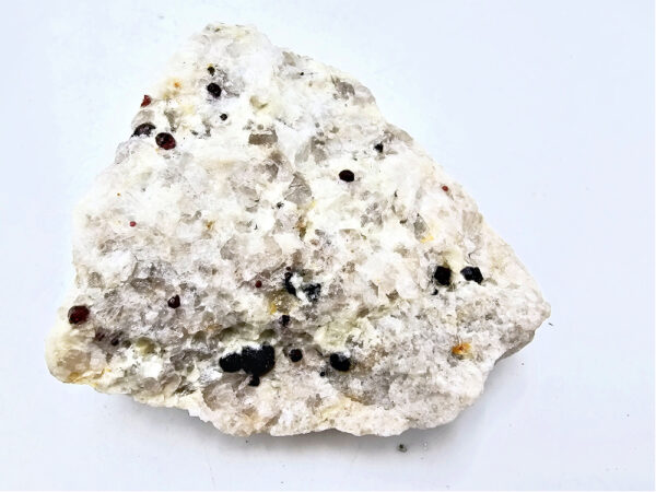 Red Pyrope Garnet in Feldspar & Quartz Matrix J (196g)