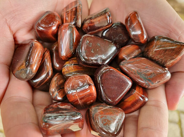 Red Tigers Eye tumble stones