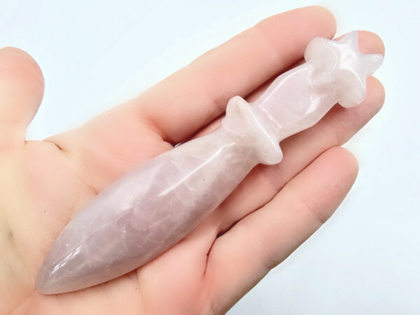 Rose Quartz Mini Dagger (12cm) - Image 2