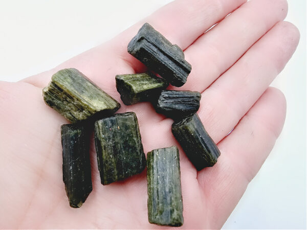 Green Tourmaline Mini Chunks Rough (Approx 2cm) - Image 2