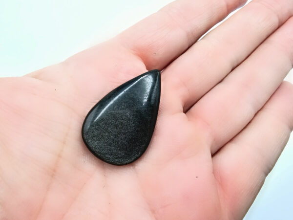 Silver Sheen Obsidian Cabochon A (4.48g) - Image 2