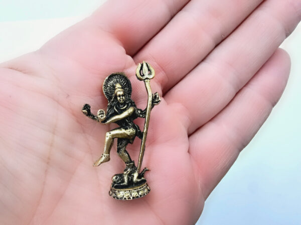 Small Brass Ornament -  Nataraja Shiva (3cm) - Image 2