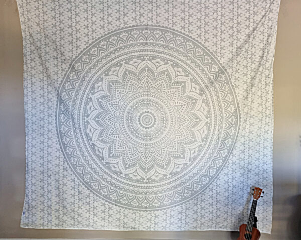 Mandala Silver Tapestry