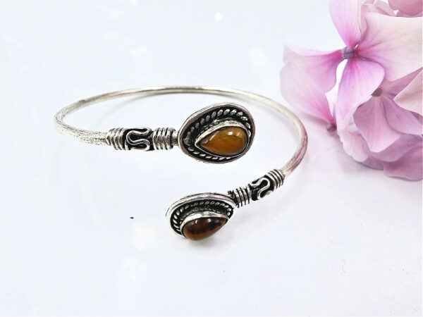 Ethnic BOHO Double Tigers Eye Bracelet