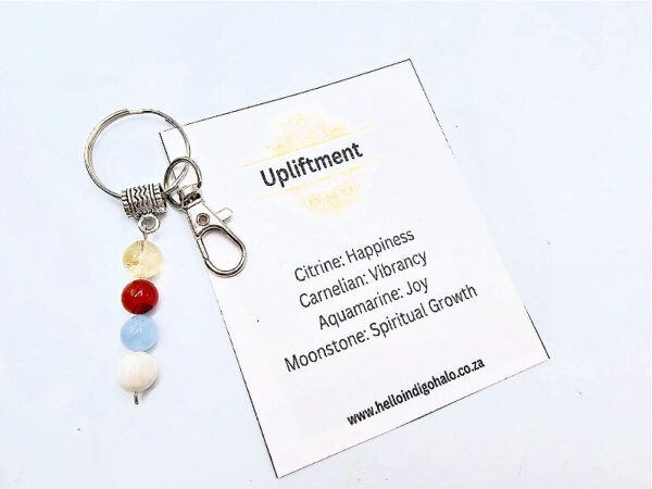 Upliftment Gemstone Key Ring