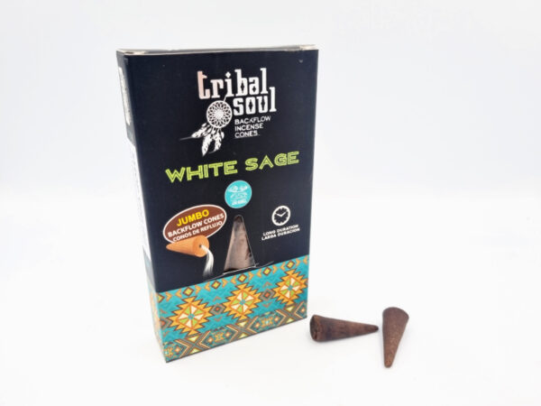 Tribal Soul White Sage Backflow Incense Cones