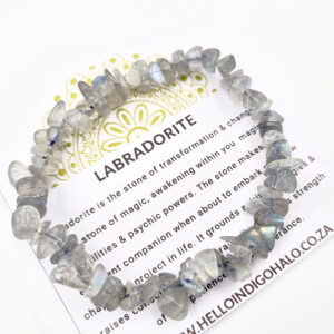 Labradorite Gem Chips Bangle, bracelet, South Africa Jewellery shop