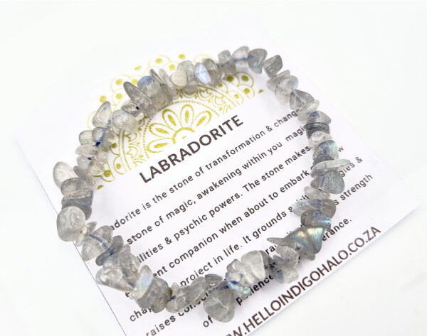 Labradorite Gem Chips Bangle, bracelet, South Africa Jewellery shop