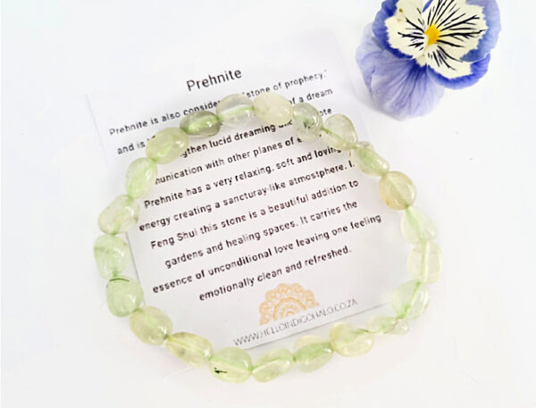 Prehnite Crystal Nugget Bangle, boho bracelet, polished nugget gemstones