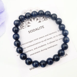 Sodalite Round Beaded Bangle, gemstone bangle, sodalite jewellery