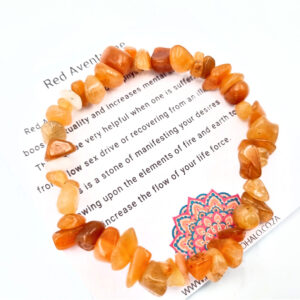 red aventurine gem chips bangle, jewellery, South Africa jewellery shop