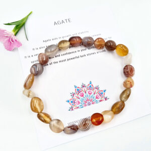 Agate Crystal Nugget Bangle, bangle, agate