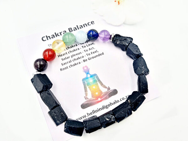 Black Tourmaline Chakra Bangle