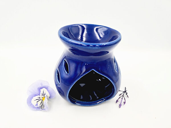 Oil Burner Ceramic Round Blue (9cm)