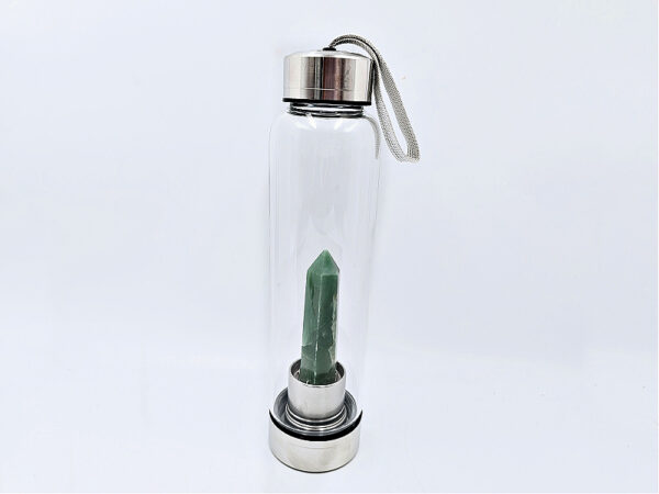 Green Aventurine Crystal Water Bottle