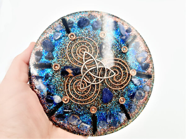 Celtic Orgonite Charging Plate (13cm)