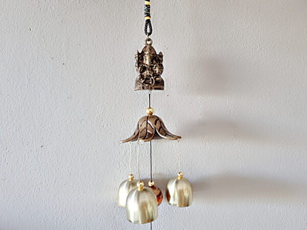 Ganesh Elephant Pagoda & Bell Wind Chime - Image 2