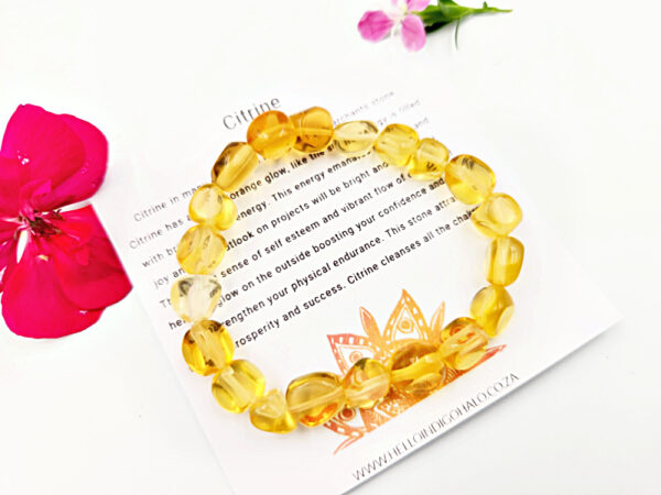 Citrine  Gemstone Nugget Bangle