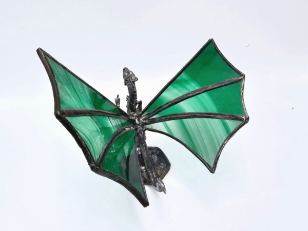 Green Stained Glass Dragon - Image 2