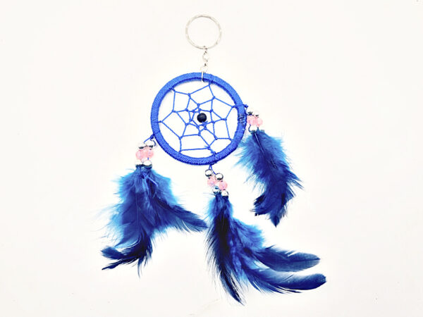 Blue Dream Catcher Key Ring (7cm)