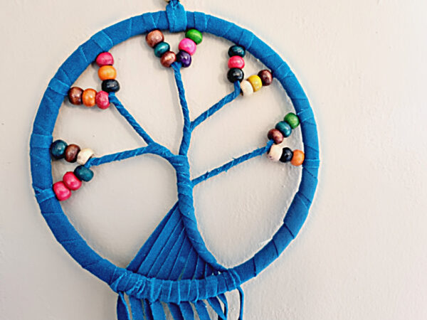 Blue Tree Of Life Dream Catcher (11cm) - Image 2