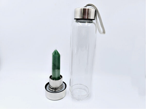 Green Aventurine Crystal Water Bottle - Image 2