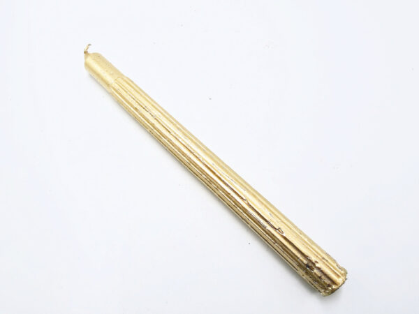 Gold Candles Dipped 25cm - Single (Prosperity & Ambition)